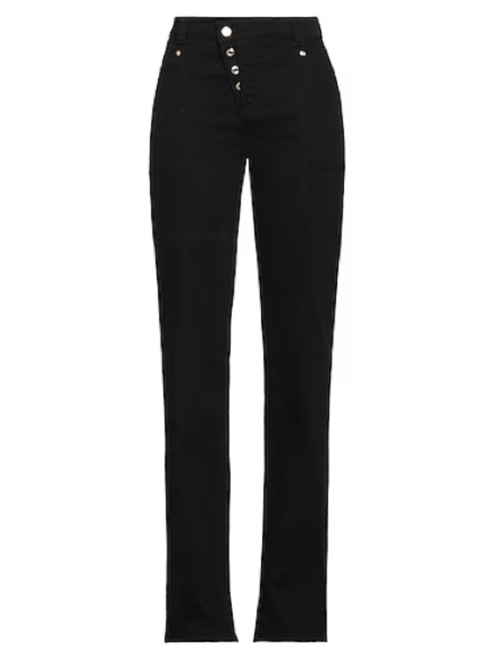 Tom Ford Black High-Rise Straight-Leg Jeans with Button Fly